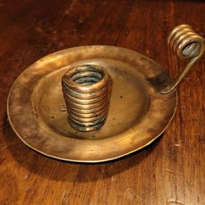 Vintage Copper Candle Holder